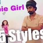 Barbie Girl in 5 Styles